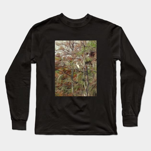 Unreal bird from the kingdom of fantasy Long Sleeve T-Shirt by Dead Moroz